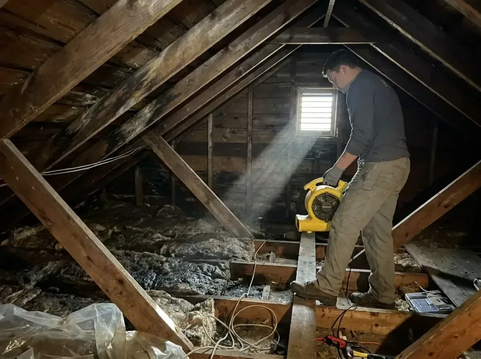 attic-water-damage-drying-proc-007 — frequently asked questions, Emergency Water Extraction & 24/7 Flood Response in Aubrey,…